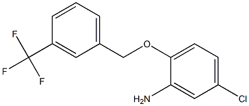 5-chloro-2-{[3-(trifluoromethyl)phenyl]methoxy}aniline Struktur