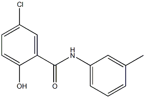 5-chloro-2-hydroxy-N-(3-methylphenyl)benzamide Struktur