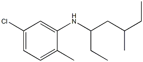 5-chloro-2-methyl-N-(5-methylheptan-3-yl)aniline Struktur