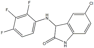 5-chloro-3-[(2,3,4-trifluorophenyl)amino]-2,3-dihydro-1H-indol-2-one Struktur