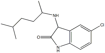 5-chloro-3-[(5-methylhexan-2-yl)amino]-2,3-dihydro-1H-indol-2-one Struktur