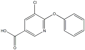 5-chloro-6-phenoxynicotinic acid Struktur