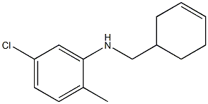 5-chloro-N-(cyclohex-3-en-1-ylmethyl)-2-methylaniline Struktur