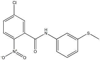 5-chloro-N-[3-(methylsulfanyl)phenyl]-2-nitrobenzamide Struktur