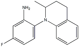 5-fluoro-2-(2-methyl-1,2,3,4-tetrahydroquinolin-1-yl)aniline Struktur