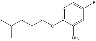 5-fluoro-2-[(4-methylpentyl)oxy]aniline Struktur