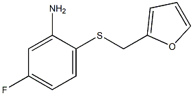 5-fluoro-2-[(furan-2-ylmethyl)sulfanyl]aniline Struktur