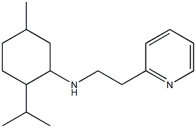 5-methyl-2-(propan-2-yl)-N-[2-(pyridin-2-yl)ethyl]cyclohexan-1-amine Struktur