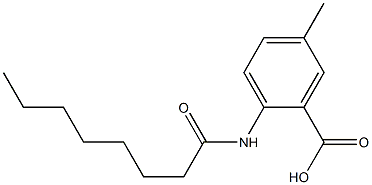 5-methyl-2-octanamidobenzoic acid Struktur