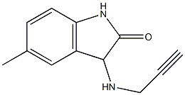 5-methyl-3-(prop-2-yn-1-ylamino)-2,3-dihydro-1H-indol-2-one Struktur