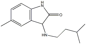 5-methyl-3-[(3-methylbutyl)amino]-2,3-dihydro-1H-indol-2-one Struktur