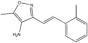 5-methyl-3-[(E)-2-(2-methylphenyl)vinyl]isoxazol-4-amine Struktur