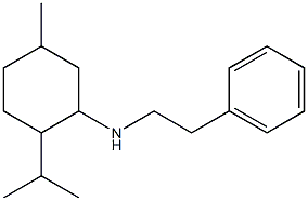 5-methyl-N-(2-phenylethyl)-2-(propan-2-yl)cyclohexan-1-amine Struktur