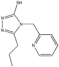 5-propyl-4-(pyridin-2-ylmethyl)-4H-1,2,4-triazole-3-thiol Struktur