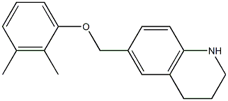 6-(2,3-dimethylphenoxymethyl)-1,2,3,4-tetrahydroquinoline Struktur