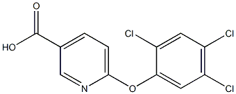 6-(2,4,5-trichlorophenoxy)pyridine-3-carboxylic acid Struktur