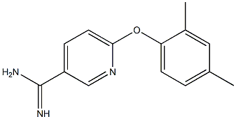 6-(2,4-dimethylphenoxy)pyridine-3-carboximidamide Struktur