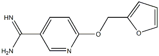 6-(2-furylmethoxy)pyridine-3-carboximidamide Struktur