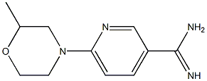 6-(2-methylmorpholin-4-yl)pyridine-3-carboximidamide Struktur