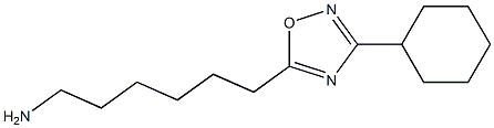 6-(3-cyclohexyl-1,2,4-oxadiazol-5-yl)hexan-1-amine Struktur