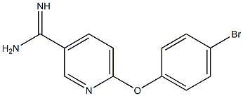 6-(4-bromophenoxy)pyridine-3-carboximidamide Struktur