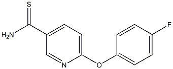 6-(4-fluorophenoxy)pyridine-3-carbothioamide Struktur