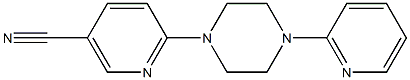 6-(4-pyridin-2-ylpiperazin-1-yl)nicotinonitrile Struktur