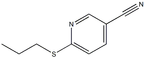 6-(propylsulfanyl)pyridine-3-carbonitrile Struktur