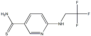 6-[(2,2,2-trifluoroethyl)amino]pyridine-3-carbothioamide Struktur