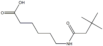 6-[(3,3-dimethylbutanoyl)amino]hexanoic acid Struktur