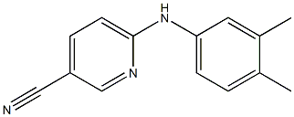 6-[(3,4-dimethylphenyl)amino]pyridine-3-carbonitrile Struktur