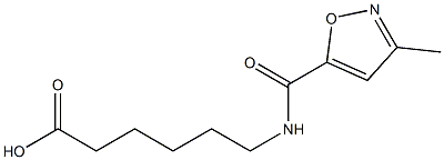 6-[(3-methyl-1,2-oxazol-5-yl)formamido]hexanoic acid Struktur