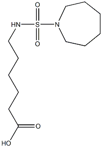 6-[(azepane-1-sulfonyl)amino]hexanoic acid Struktur