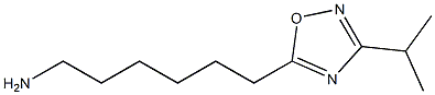 6-[3-(propan-2-yl)-1,2,4-oxadiazol-5-yl]hexan-1-amine Struktur