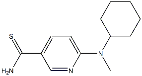 6-[cyclohexyl(methyl)amino]pyridine-3-carbothioamide Struktur