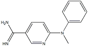 6-[methyl(phenyl)amino]pyridine-3-carboximidamide Struktur