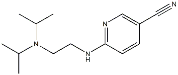 6-{[2-(diisopropylamino)ethyl]amino}nicotinonitrile Struktur