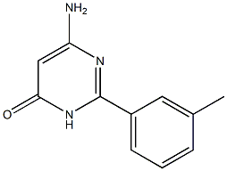 6-amino-2-(3-methylphenyl)-3,4-dihydropyrimidin-4-one Struktur