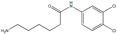 6-amino-N-(3,4-dichlorophenyl)hexanamide Struktur