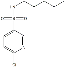 6-chloro-N-pentylpyridine-3-sulfonamide Struktur