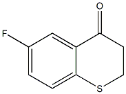 6-fluoro-3,4-dihydro-2H-1-benzothiopyran-4-one Struktur