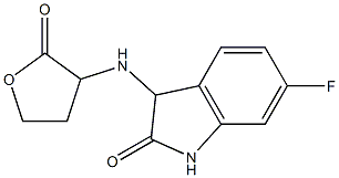 6-fluoro-3-[(2-oxooxolan-3-yl)amino]-2,3-dihydro-1H-indol-2-one Struktur