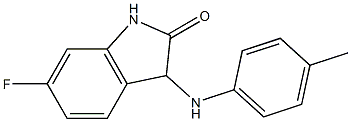 6-fluoro-3-[(4-methylphenyl)amino]-2,3-dihydro-1H-indol-2-one Struktur