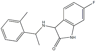 6-fluoro-3-{[1-(2-methylphenyl)ethyl]amino}-2,3-dihydro-1H-indol-2-one Struktur