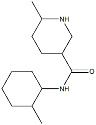 6-methyl-N-(2-methylcyclohexyl)piperidine-3-carboxamide Struktur