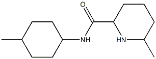 6-methyl-N-(4-methylcyclohexyl)piperidine-2-carboxamide Struktur