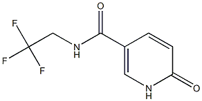 6-oxo-N-(2,2,2-trifluoroethyl)-1,6-dihydropyridine-3-carboxamide Struktur