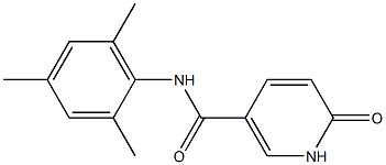 6-oxo-N-(2,4,6-trimethylphenyl)-1,6-dihydropyridine-3-carboxamide Struktur