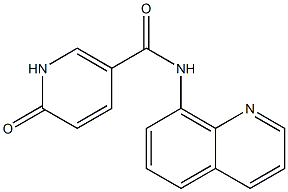 6-oxo-N-(quinolin-8-yl)-1,6-dihydropyridine-3-carboxamide Struktur