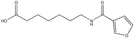 7-(3-furoylamino)heptanoic acid Struktur